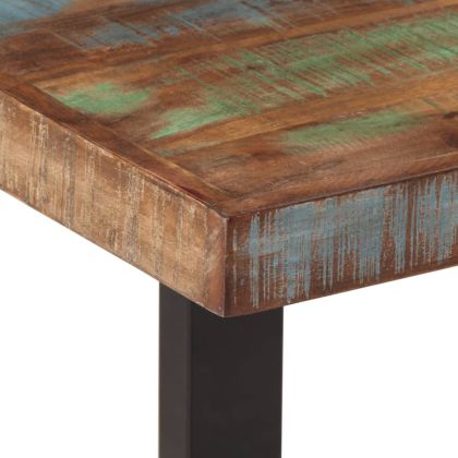 Пейка, 160 см, регенерирано дърво масив и стомана