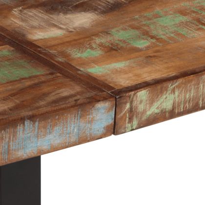 Пейка, 160 см, регенерирано дърво масив и стомана