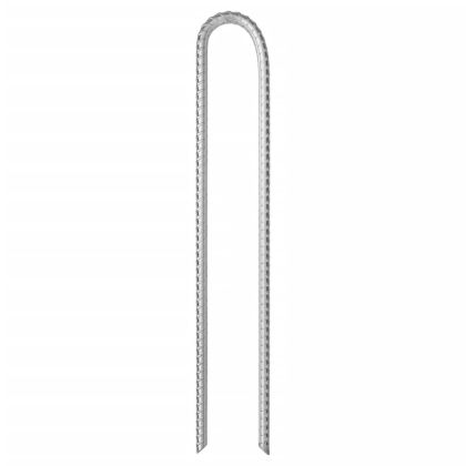 Колче за палатка 12 бр U-образно 37см Ø10мм поцинкована стомана
