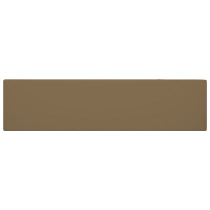 Мивка за баня с преливник, керамична, матово кремава