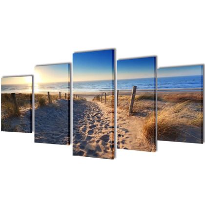 Декоративни панели за стена Плаж, 100 x 50 см