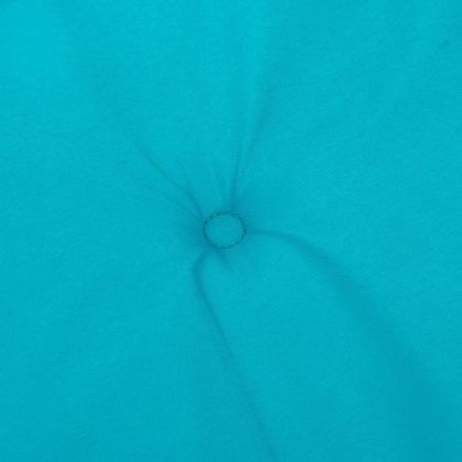 Възглавници за столове с ниски облегалки 2 бр тюркоаз текстил