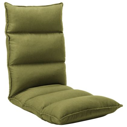 Сгъваем подов стол, зелен, текстил