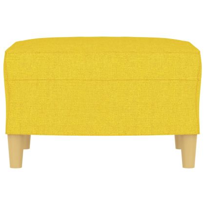 Табуретка, светложълта, 60x50x41 см, текстил