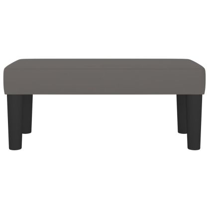 Пейка, сива, 70x30x30 см, изкуствена кожа