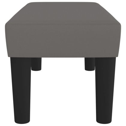 Пейка, сива, 70x30x30 см, изкуствена кожа