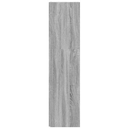 Ъглов шкаф, сив сонома, 33x33x132 см, инженерно дърво