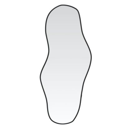 Стенно огледало черно 90x40 см