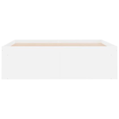 Рамка за легло, бяла, 120x200 см