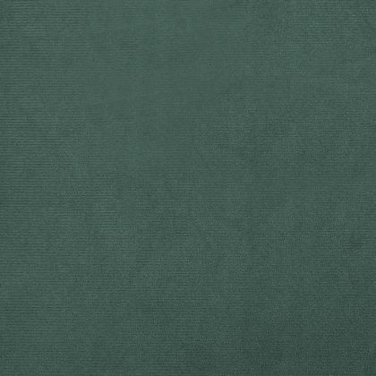 Объл фотьойл с опора за крака, тъмнозелен, кадифе