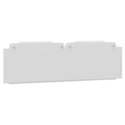 Мека табла за легло Viana, бяла, 180 см, изкуствена кожа