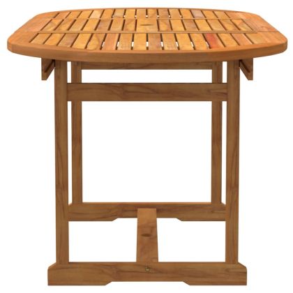 Градински трапезен комплект, 5 части, акация масив и textilene