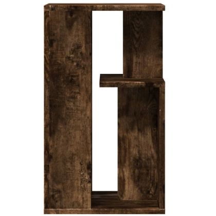 Странична маса, опушен дъб, 35x35x60 см, инженерно дърво