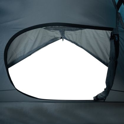 Куполна къмпинг палатка, 2-местна, синя, водоустойчива