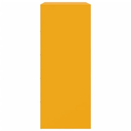 Висок шкаф, горчица жълто, 67x39x95 см, стомана