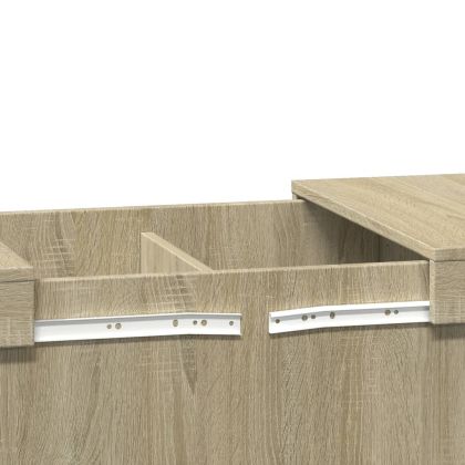 Кафе маса, дъб сонома, 100x55x40 см, инженерно дърво