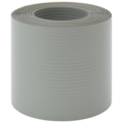 Ленти за покриване на огради 10 бр каменно сив 252,5x19 см PVC