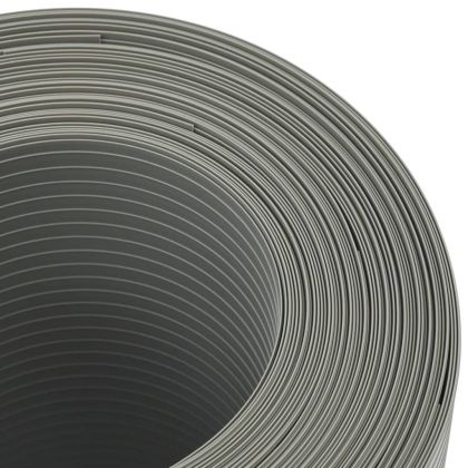 Ленти за покриване на огради 10 бр каменно сив 252,5x19 см PVC