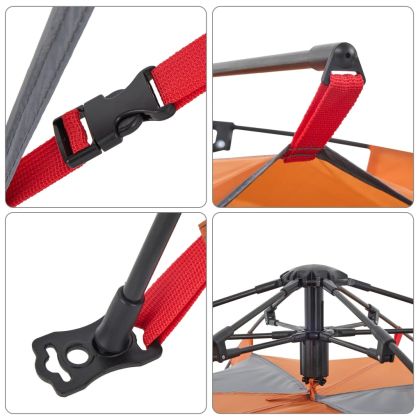 Къмпинг палатка куполна 4-местна бързо освобождаване