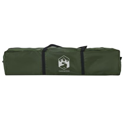 Къмпинг палатка куполна 4-местна зелена бързо освобождаване