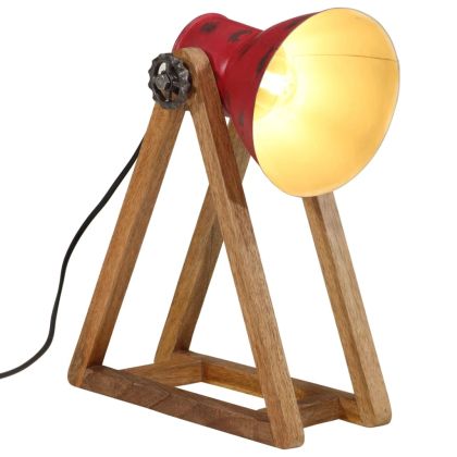 Настолна лампа 25 W състарено червено 30x17x40 см E27
