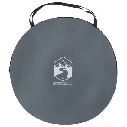 Палатка за уединение, сива и оранжева, изскачаща, водоустойчива