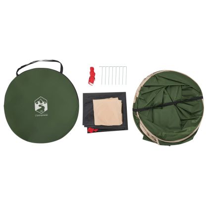 Палатка за уединение, зелена, изскачаща, водоустойчива