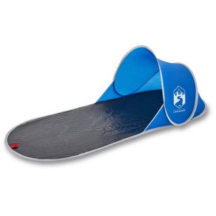 Плажна палатка, лазурносиня, изскачаща, водоустойчива