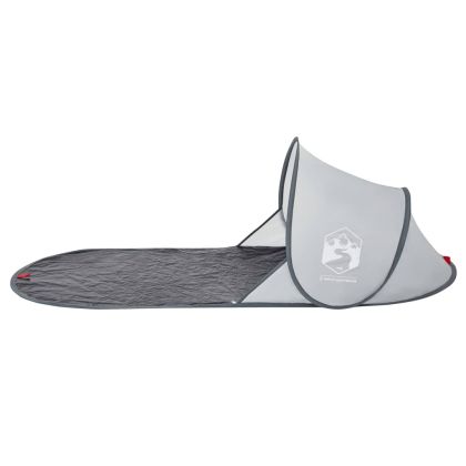 Плажна палатка, сива, изскачаща, водоустойчива