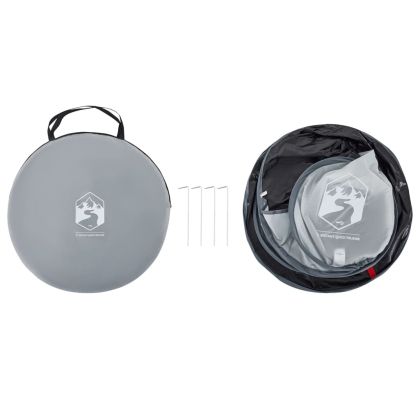 Плажна палатка, сива, изскачаща, водоустойчива