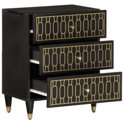 Нощно шкафче 50x33x60 см мангово дърво масив