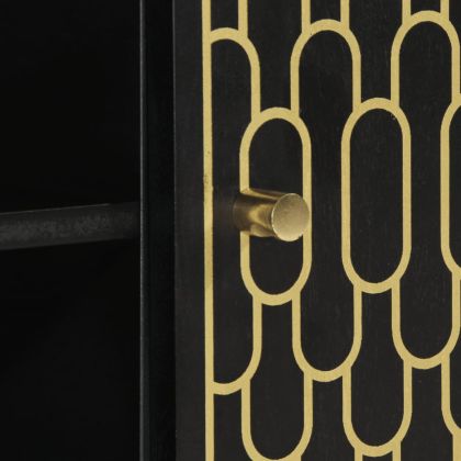 ТВ шкаф, 105x33x46 см, масивно мангово дърво