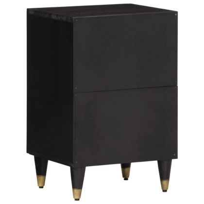 Шкаф за баня 38x33x58 см масивно мангово дърво