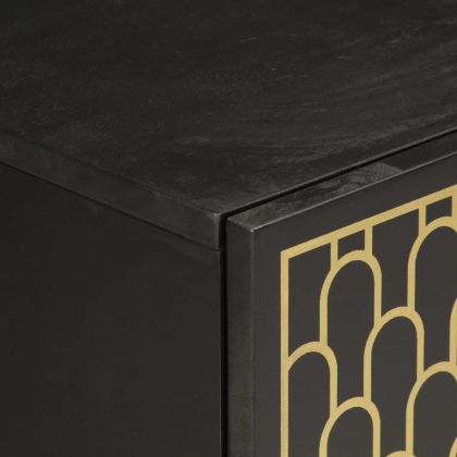 Шкаф за баня 38x33x58 см масивно мангово дърво