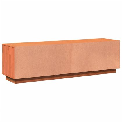 ТВ шкаф, восъчнокафяв, 140x35x40 см, бор масив