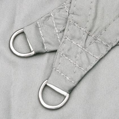 Слънцезащитно платно светлосиво 6x6x6 м 100% полиестер Оксфорд