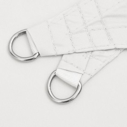 Слънцезащитно платно бяло 7x5x5 м 100% полиестер Оксфорд