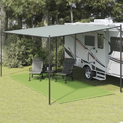 Килим за палатка, светлозелен, 250x600 см, HDPE
