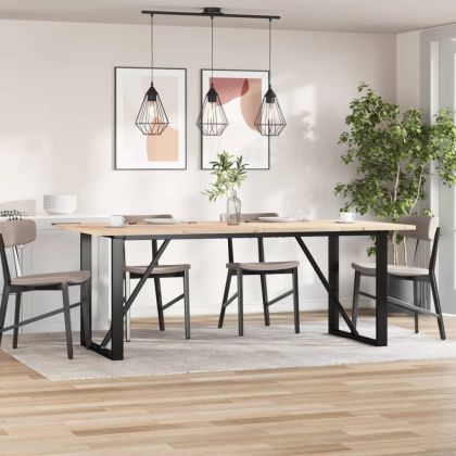 Плотове за маси, 4 бр, 100x50x2,5 см, правоъгълни, бор масив