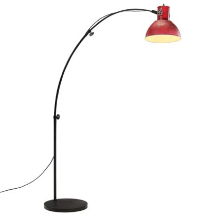 Подова лампа 25 W винтидж състарено червено 150 см E27