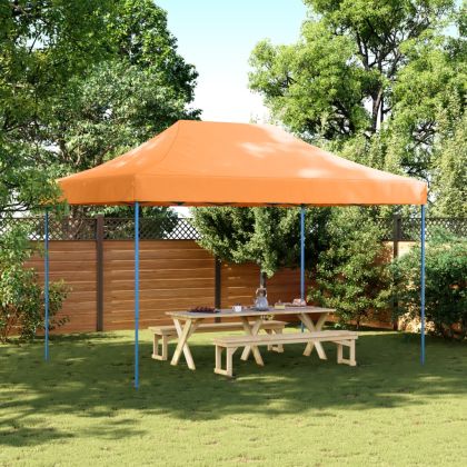 Сгъваема парти шатра, pop-up, оранжева, 410x279x315 см