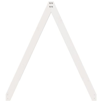 Покрив за детско легло, бял, 199x80,5x88 см, бор масив