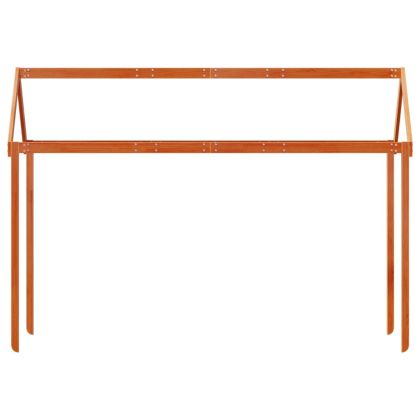 Покрив за детско легло восъчнокафяв 217x85,5x154 см бор масив