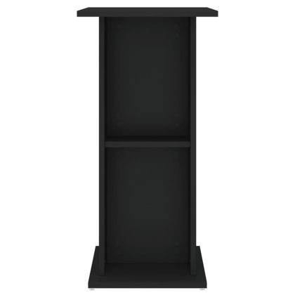 Поставка за аквариум, черна, 60,5x36x72,5 см, инженерно дърво