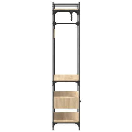 Гардероб с чекмеджета дъб сонома 89x39x184,5 см инженерно дърво