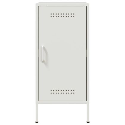 Бюфет, бял, 36x39x79 см, стомана