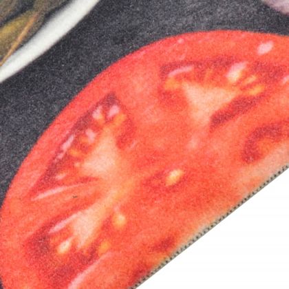 Кухненско килимче за пране, вино и вечеря, 60x300 см, кадифе