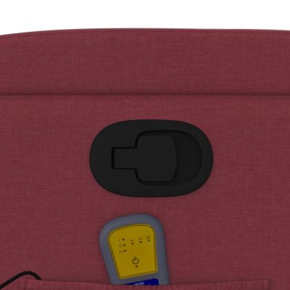 Масажен наклоняем стол, виненочервен, текстил