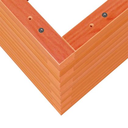 Градинска кашпа, восъчнокафява, 50x50x46 см, бор масив