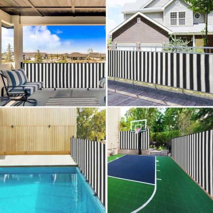 Засенчваща мрежа антрацит и бяло 1,5x50 м HDPE 195 г/м²